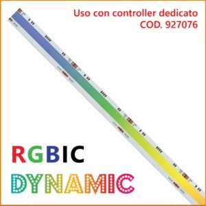 Strip LED 24V COB 14w/mt RGBIC Dinamic 350 Lumen/mt